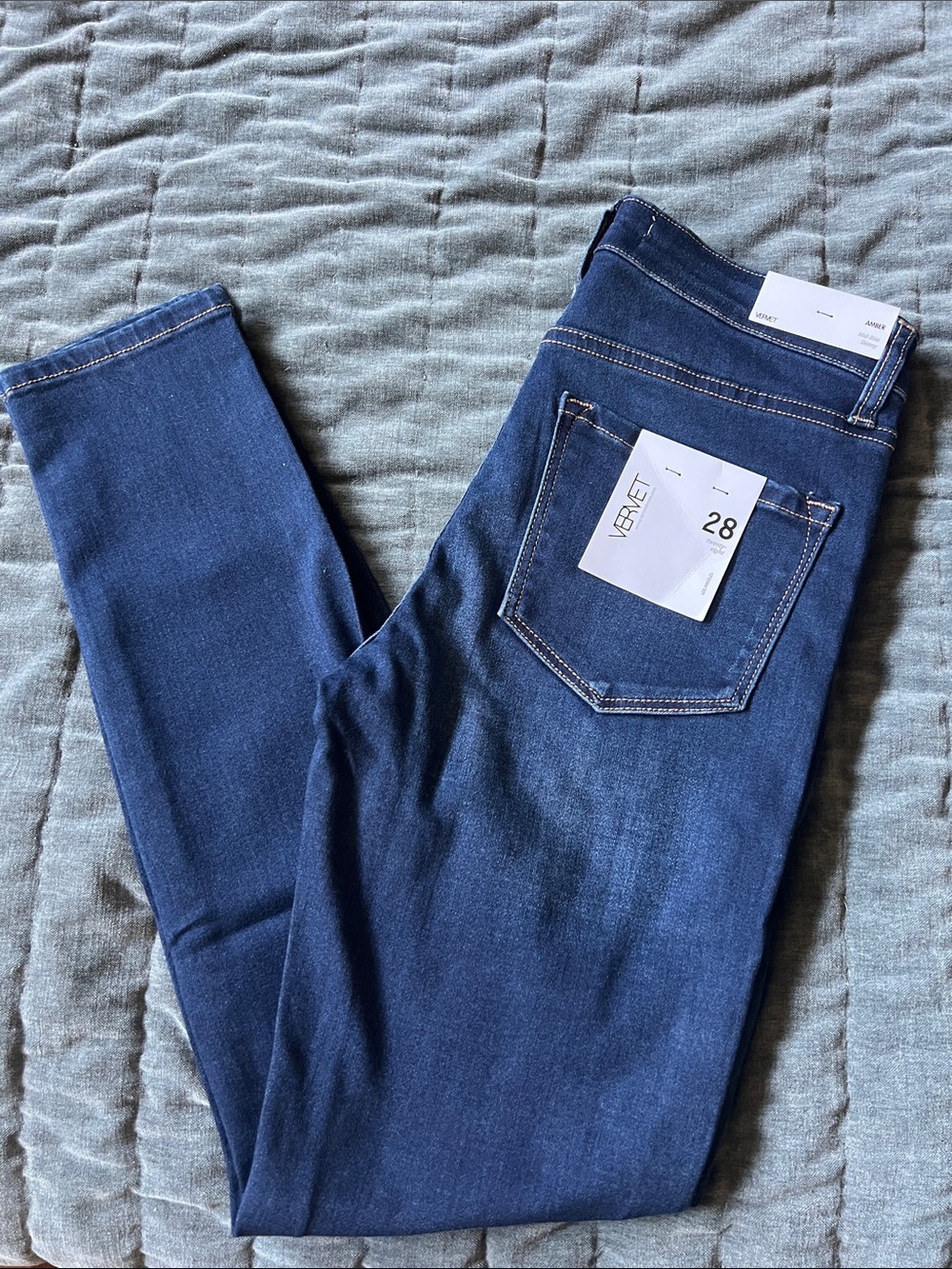 Women's Mid rise Dark Blue Skinny Jeans